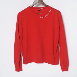 H&M Divided Live Learn Love Sweatshirt